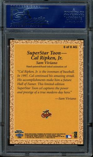 1998 Sports Illustrated Then and Now Art of the Game #6 Cal Ripken PSA 10 #16357491 - Back