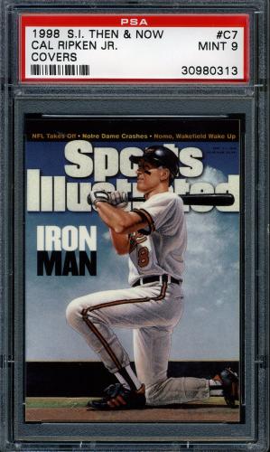 1998 Sports Illustrated Then and Now Covers #7 Cal Ripken PSA 9 #30980313