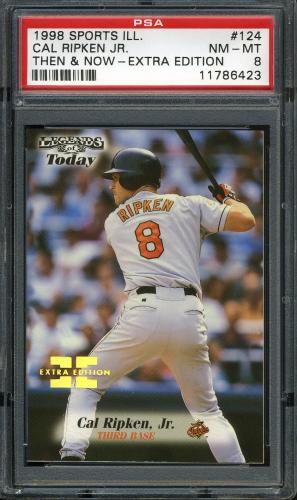 1998 Sports Illustrated Then and Now Extra Edition #124 Cal Ripken PSA 8 #11786423