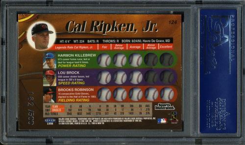 1998 Sports Illustrated Then and Now Extra Edition #124 Cal Ripken PSA 8 #11786423 - Back