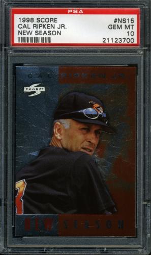 1998 Score New Season #NS15 Cal Ripken PSA 10 #21123700