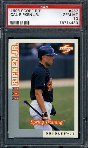 1998 Score Rookie Traded #267 Cal Ripken ST PSA 10 #16714483