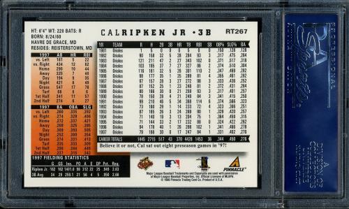 1998 Score Rookie Traded #267 Cal Ripken ST PSA 10 #16714483 - Back