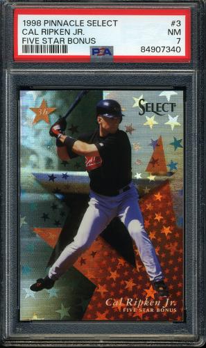 1998 Select Five Star Bonus #3 Cal Ripken PSA 7 #8490340