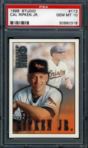 1998 Studio #113 Cal Ripken PSA 10 #30980318