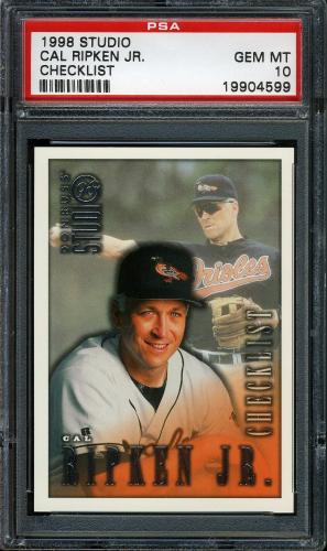 1998 Studio #CL4 Cal Ripken CL PSA 10 #19904599