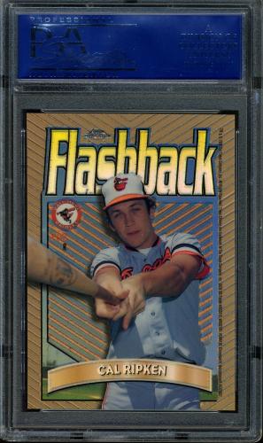 1998 Topps Chrome Flashback Refractors #FB5 Cal Ripken PSA 10 #14718274 - Back