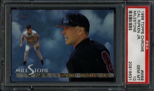 1998 Topps Chrome Milestone #MS9 Cal Ripken PSA 10 #20918631