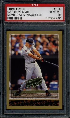 1998 Topps Inaugural Devil Rays #320 Cal Ripken PSA 10 #17359980