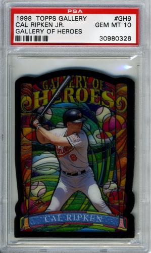 1998 Topps Gallery Gallery of Heroes #GH9 Cal Ripken PSA 10 #30980326