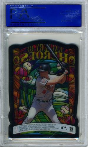 1998 Topps Gallery Gallery of Heroes #GH9 Cal Ripken PSA 10 #30980326 - Back