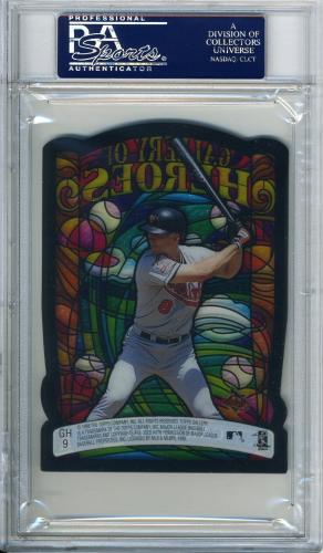 1998 Topps Gallery Gallery of Heroes Jumbos #GH9 Cal Ripken PSA 10 #22137146 - Back