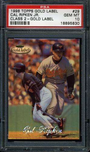 1998 Topps Gold Label Class 2 #29 Cal Ripken PSA 10 #18895830