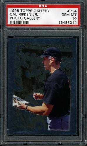 1998 Topps Gallery Photo Gallery #PG4 Cal Ripken PSA 10 #16488014