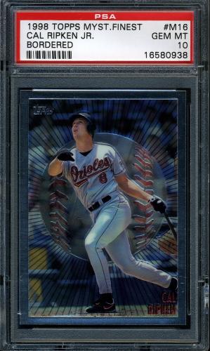 1998 Topps Mystery Finest Bordered #M16 Cal Ripken PSA 10 #16580938