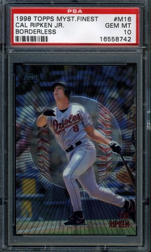1998 Topps Mystery Finest Borderless #M16 Cal Ripken PSA 10 #16558742