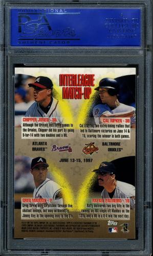 1998 Topps Mystery Finest Refractors #ILM2 Cal Ripken PSA 9 #01575418 - Back