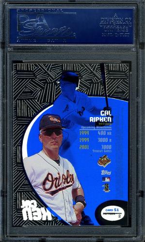 1998 Topps Tek #51-02 Cal Ripken PSA 10 #12032139 - Back