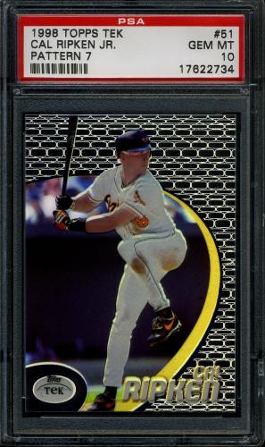 1998 Topps Tek #51-07 Cal Ripken PSA 10 #17622734