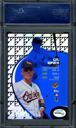 1998 Topps Tek #51-19 Cal Ripken PSA 9 #12032144 - Back