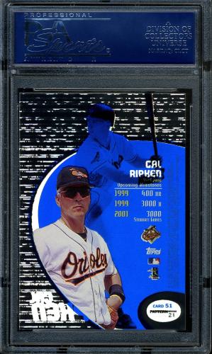 1998 Topps Tek #51-21 Cal Ripken PSA 9 #12032146 - Back
