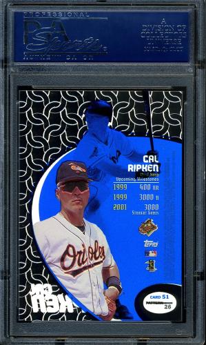 1998 Topps Tek #51-26 Cal Ripken PSA 9 #12032147 - Back