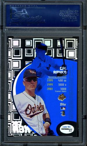 1998 Topps Tek #51-32 Cal Ripken PSA 9 #12032149 - Back