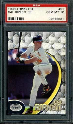 1998 Topps Tek #51-40 Cal Ripken PSA 10 #04575831