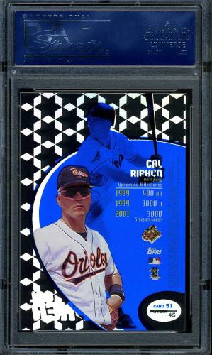 1998 Topps Tek #51-45 Cal Ripken PSA 9 #30980329 - Back