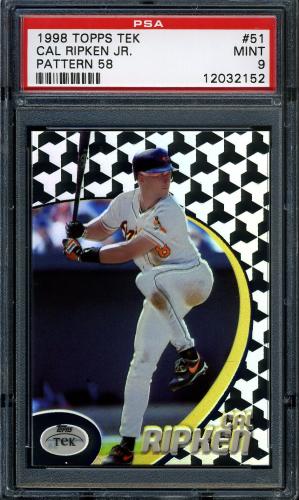 1998 Topps Tek #51-58 Cal Ripken PSA 9 #12032152