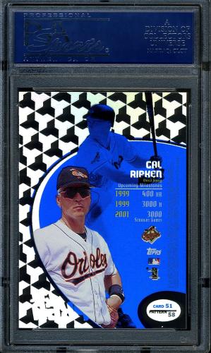 1998 Topps Tek #51-58 Cal Ripken PSA 9 #12032152 - Back