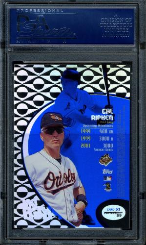 1998 Topps Tek #51-59 Cal Ripken PSA 9 #12032153 - Back