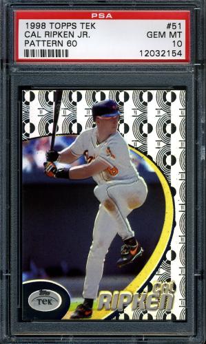 1998 Topps Tek #51-60 Cal Ripken PSA 10 #12032154
