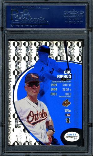 1998 Topps Tek #51-60 Cal Ripken PSA 10 #12032154 - Back