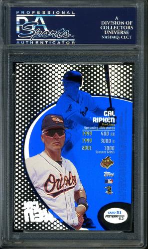 1998 Topps Tek #51-62 Cal Ripken PSA 10 #14622442 - Back