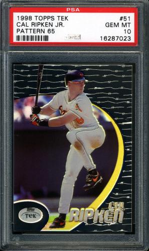 1998 Topps Tek #51-65 Cal Ripken PSA 10 #16287023