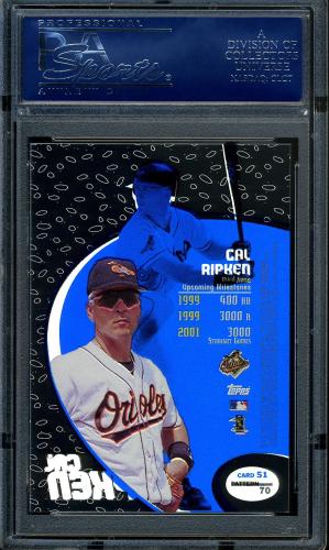 1998 Topps Tek #51-70 Cal Ripken PSA 9 #30980330 - Back