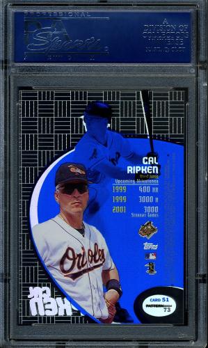 1998 Topps Tek #51-73 Cal Ripken PSA 9 #12032155 - Back