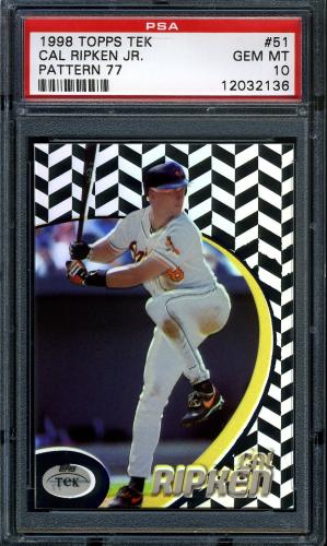 1998 Topps Tek #51-77 Cal Ripken PSA 10 #12032136