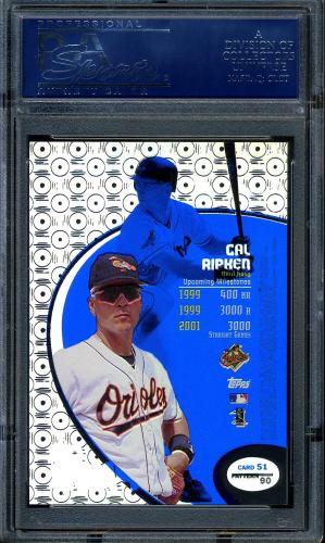 1998 Topps Tek #51-90 Cal Ripken PSA 9 #12032138 - Back