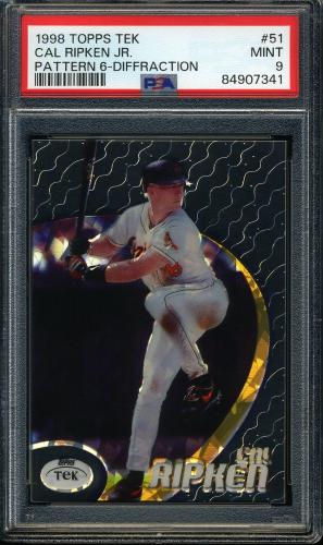 1998 Topps Tek Diffractors #51-06 Cal Ripken PSA 9 #84907341
