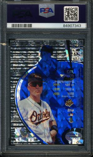1998 Topps Tek Diffractors #51-21 Cal Ripken PSA 10 #84907343 - Back