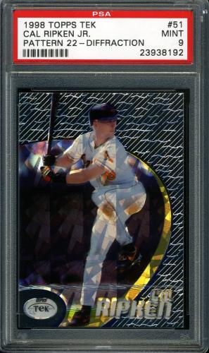 1998 Topps Tek Diffractors #51-22 Cal Ripken PSA 9 #23938192