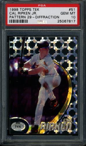 1998 Topps Tek Diffractors #51-29 Cal Ripken PSA 10 #25067817