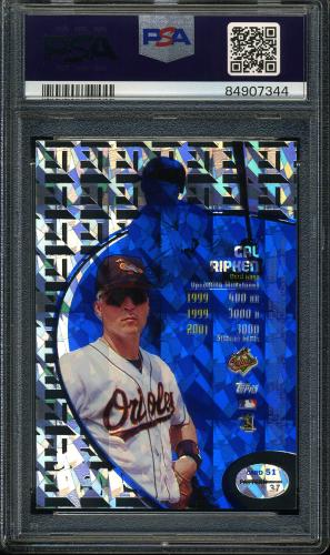 1998 Topps Tek Diffractors #51-37 Cal Ripken PSA 10 #84907344 - Back
