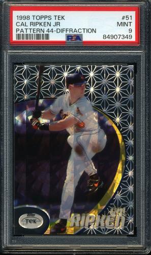 1998 Topps Tek Diffractors #51-44 Cal Ripken PSA 9 #84907349