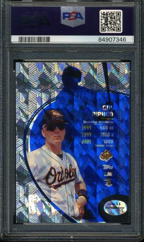 1998 Topps Tek Diffractors #51-55 Cal Ripken PSA 9 #84907346 - Back
