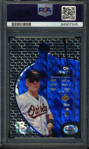 1998 Topps Tek Diffractors #51-66 Cal Ripken PSA 8 #84907345 - Back