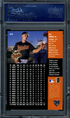 1998 Upper Deck #310 Cal Ripken PSA 10 #16879664 - Back