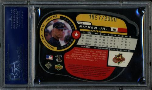 1998 UD3 Die Cuts #065 Cal Ripken EF PSA 10 #21239357 - Back